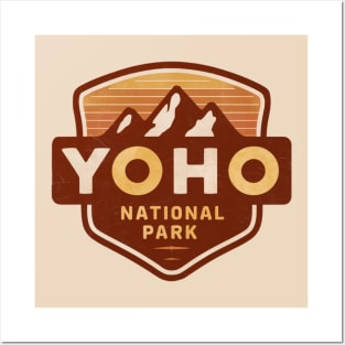 Vintage Emblem Yoho National Park Posters and Art